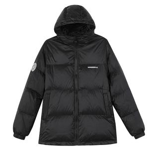 中学生冬季羽绒服黑色高中初中生外套少女装大童青少年时尚学院风