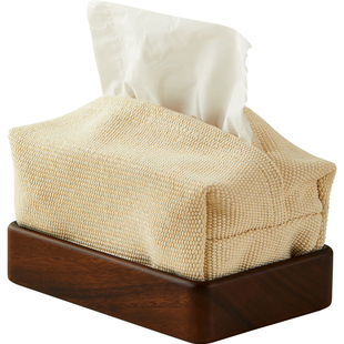 纸巾盒简约创意抽纸保护套卧室客厅茶几餐桌家用餐巾纸收纳套布艺