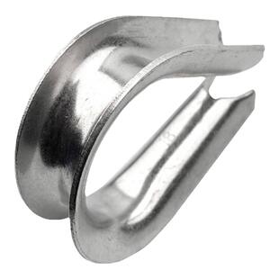 304不锈钢钢丝绳套环保护套三角环夸口鸡心环M2M3M4M5M6M8M10mm