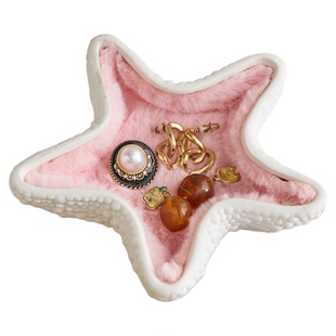 首饰收纳托盘女生精致高级感小众珠宝梳妆台桌面放置展示高档精致