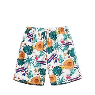 沙滩裤可下水宽松款海边男款游泳裤男士五分防尴尬速干短裤派大星