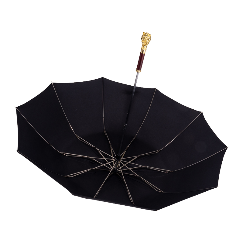 FOXRAIN二折商务狮子头复古雨伞