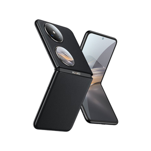 适用华为pocket2手机壳新款PuraX小折叠屏高档真皮保护套女款典藏版P60pocket3全包防摔超薄男艺术版外壳支架