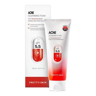 Prettyskin弱酸性舒缓洁面乳氨基酸洗面奶敏感肌温和深层清洁