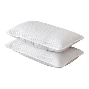 超透气抑菌枕头套阻止头油渗染一流设计家庭舒适优选枕巾一对全棉