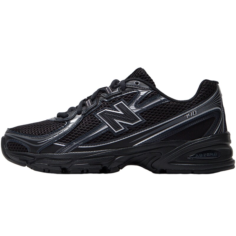 New Balance NB男女鞋官方正品网面透气运动休闲黑色跑鞋男740BM2