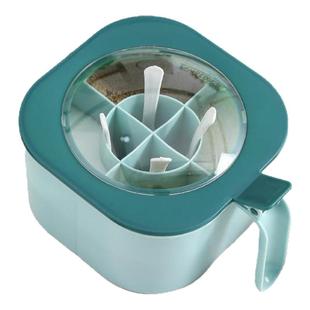 调料盒套装组合盐罐四合一体糖味精家用厨房大容量防潮调味料盒