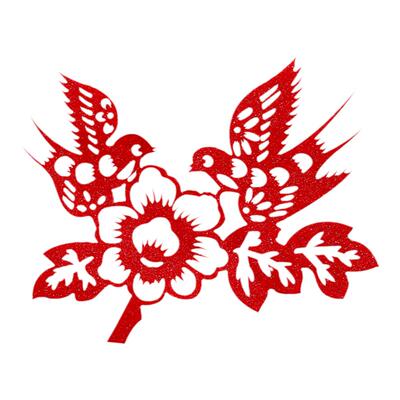 新中式头饰红色喜鹊国风配饰发饰