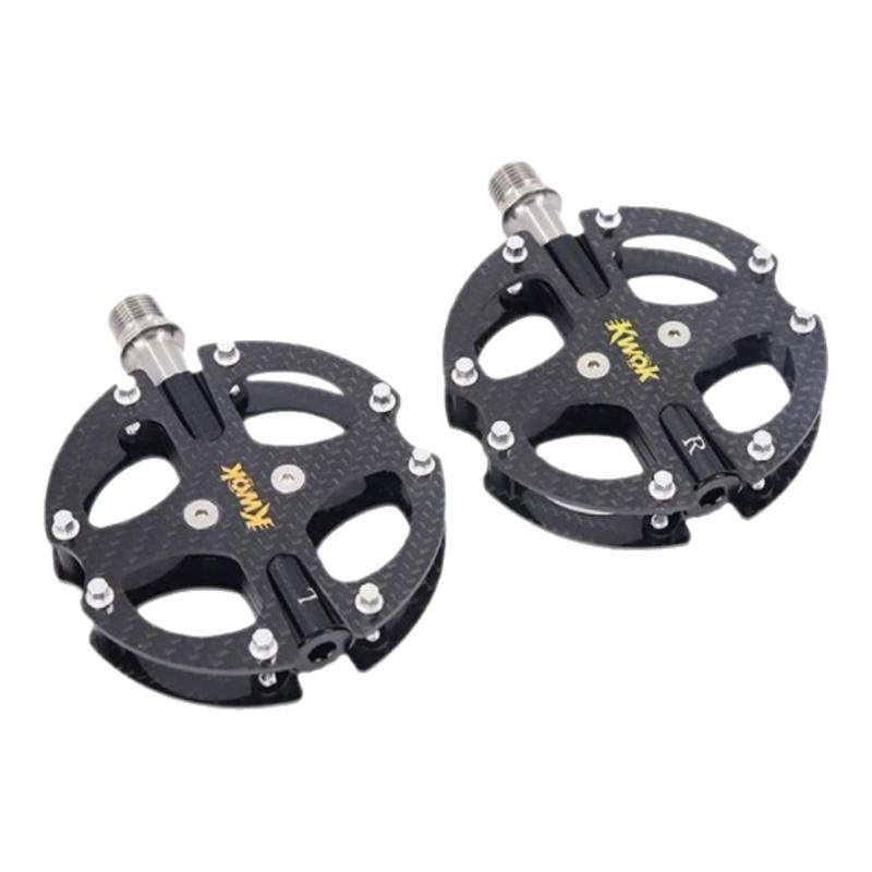 KWOK风火轮钛合金自行车折叠脚踏山地车碳纤维防滑脚蹬公路车通用