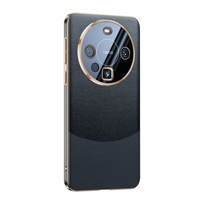 适用Mate60pro高端真皮手机壳