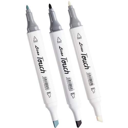 特大号双头马克笔黑色油性防水不掉色速干大容量勾线笔学生美术专用涂鸦画笔儿童绘画粗细两头记号笔加粗笔头