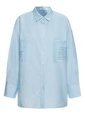 MOUSSY 早春新品清新休闲风宽松舒适衬衫外套女028IAA30-0101