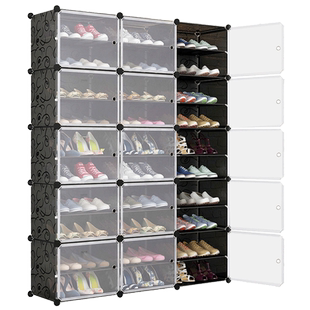 鞋架子简易入户门口家用室内多层大容量带门鞋柜鞋盒宿舍收纳置物