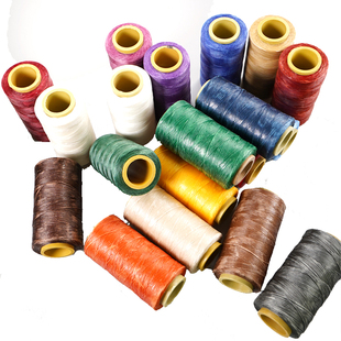 150D皮革手缝线蜡线 手工DIY手绳手链线 涤纶 非机缝1mm扁线220米