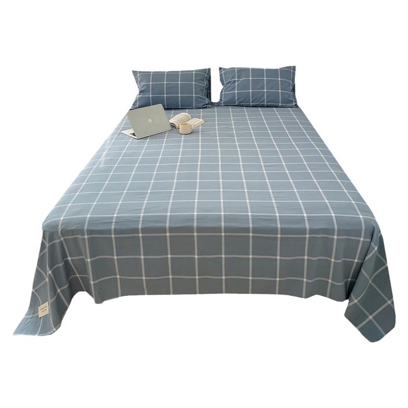 无印良品A类全棉床单单件四季通用 双人单人宿舍棉布炕单纯棉被单