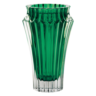ROGASKA水晶玻璃奢华宫廷花瓶北欧风格卧室插花花瓶宝石绿色花瓶