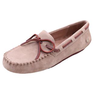 KHHUGG真皮豆豆鞋女2026年春秋新款平底单鞋浅口软底一脚蹬乐福鞋