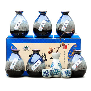 绍兴特产黄酒 青梅制成话梅酒梅子 手工酿半甜微醉12度整箱礼品盒