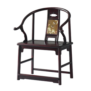 血檀家具新中式圈椅非洲小叶紫檀安思远太师椅客厅实木围椅三件套