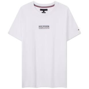 【纯色百搭】Tommy春夏男装纯棉平纹针织圆领打底修身短袖T恤上衣