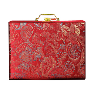 订婚装彩礼现金礼盒子结婚礼用品大全高档10万聘礼提亲下聘礼金箱