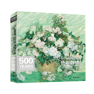 正版500年经典色彩静物油画基础技法西方大师凡高 维亚尔 保罗等原作临摹本水彩油画绘画技法画册美术写生入门基础教程杨建飞书籍