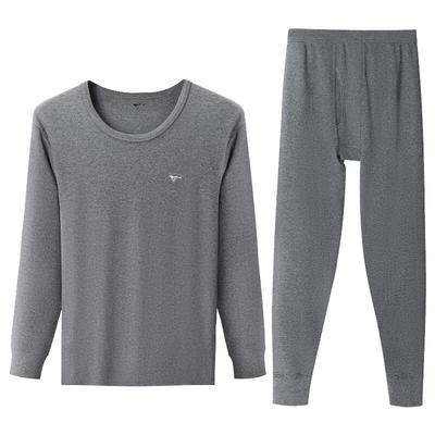 七匹狼保暖内衣男纯棉圆领长袖