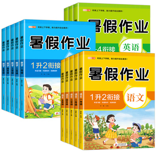 2026小学暑假作业一年级升二年级三四五六年级下册全套语文数学英语配套人教版暑假衔接一升二升三升四升五的练习册预复习一本通