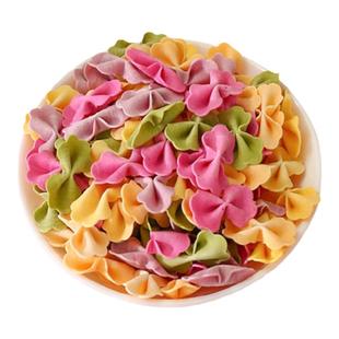 儿童多彩蝴蝶面条碎碎面片蔬菜无添加食盐6罐送宝宝婴幼儿辅食谱