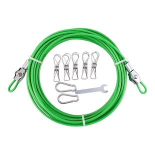 包塑钢丝绳晾衣绳子加粗不锈钢丝晒被子晒衣绳阳台室外凉衣挂衣绳