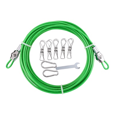 包塑钢丝晾衣绳304不锈钢晒被绳