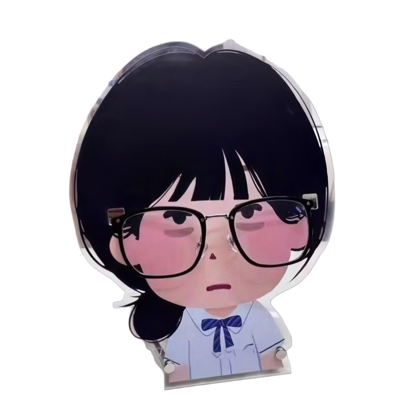 可爱卡通眼镜架子展示架亚克力小众发夹收纳神器桌面摆件装饰立牌