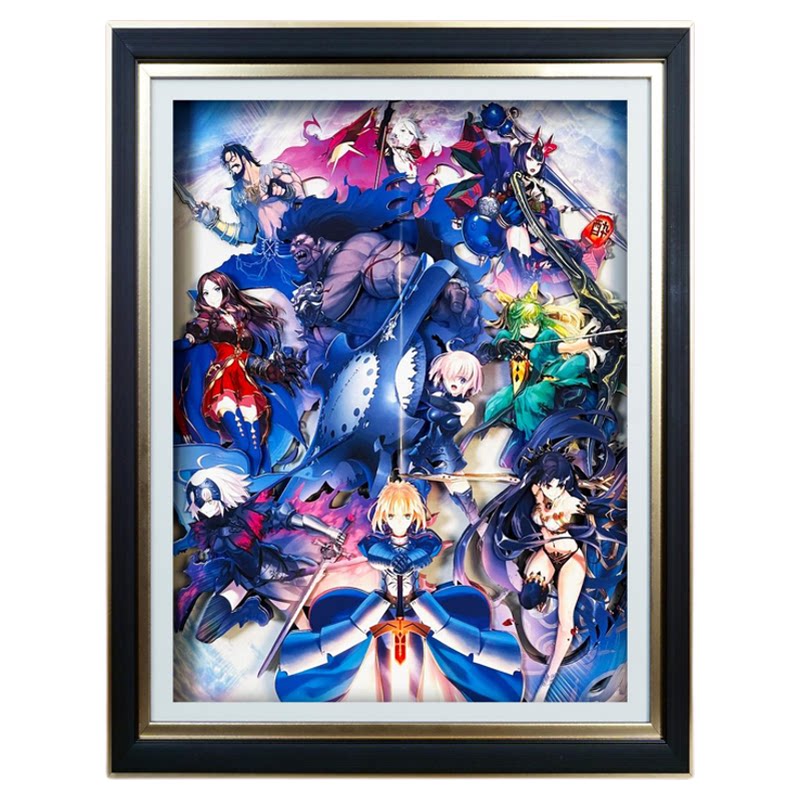 纸艺手工立体画FateZero周边摆件