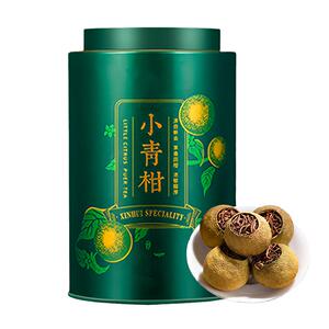 正宗新会小青柑普洱茶熟茶生晒陈皮柑普茶云南宫廷普洱茶叶罐装