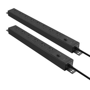 公牛小黑条家用PDU插座多孔桌下免打孔插座排插插线板拖线板