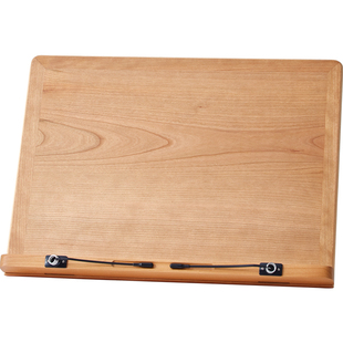 黑胡桃木实木书架桌面阅读架儿童学生读书看书支架神器书夹固定书本架早读晨读木质可升降旋转宝宝绘本不低头