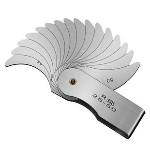 半径规R规角度规弹簧钢高精度弧度圆角测量工具圆弧尺样板R角规尺