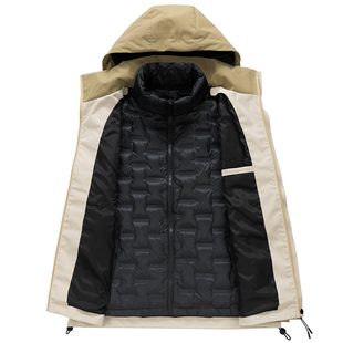 三合一羽绒服冲锋衣男款冬季2025新款可拆卸内胆户外防风保暖外套