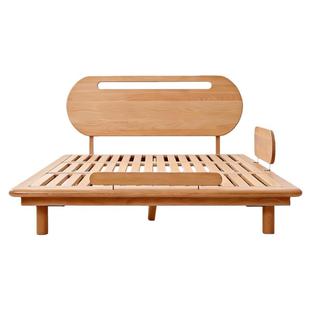 九伴光年悬浮床榉木实木儿童床蒙氏地台床床架单人床榻榻米