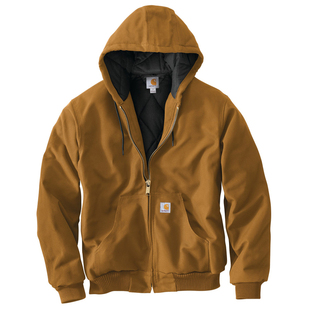 Carhartt卡哈特连帽工装夹克J140保暖帆布美式拉链帽衫外套106673