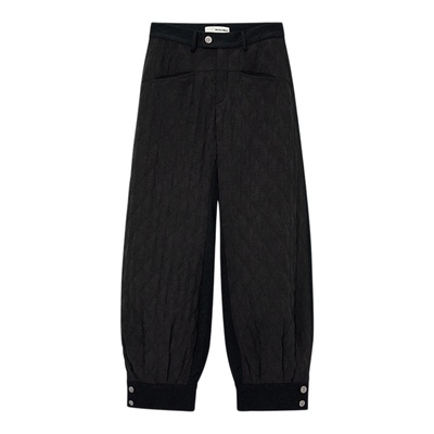 Medium Well 2025秋季新款菱形绗棉灯笼裤女简约百搭时尚休闲长裤