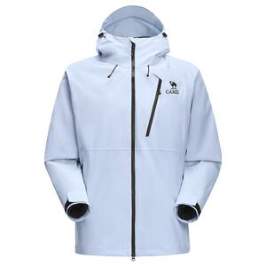 骆驼雨神3.0冲锋衣男女三合一冰菊蓝外套 2026新款户外防水登山服