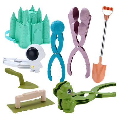 雪人雪夹玩雪玩沙工具打雪仗模具
