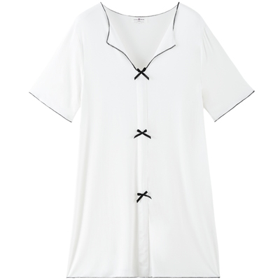 2024新款莫代尔睡裙女夏季薄款性感纯欲风冰丝凉感夏天睡衣家居服