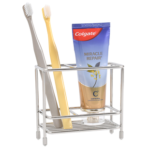 304不锈钢电动牙刷架子置物架 洗漱台牙刷牙膏收纳架放牙膏的架子
