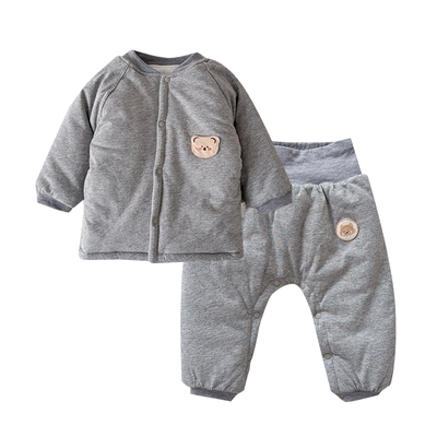 婴儿棉衣套装分体夹棉冬装