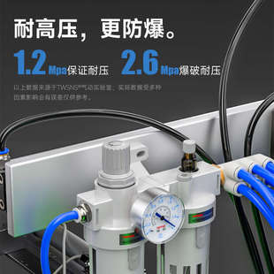 TWSNS台氣山耐斯pu防静电气管软管空压机管透明管6mm8mm4mm10mm12