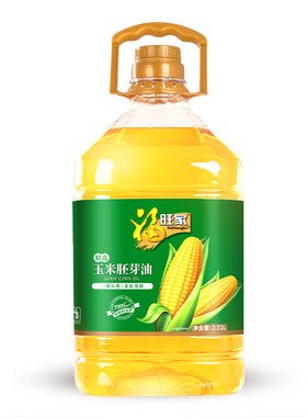 福旺家玉米胚芽油2.72L非转基因食用家用油植物烘焙清香大豆物理