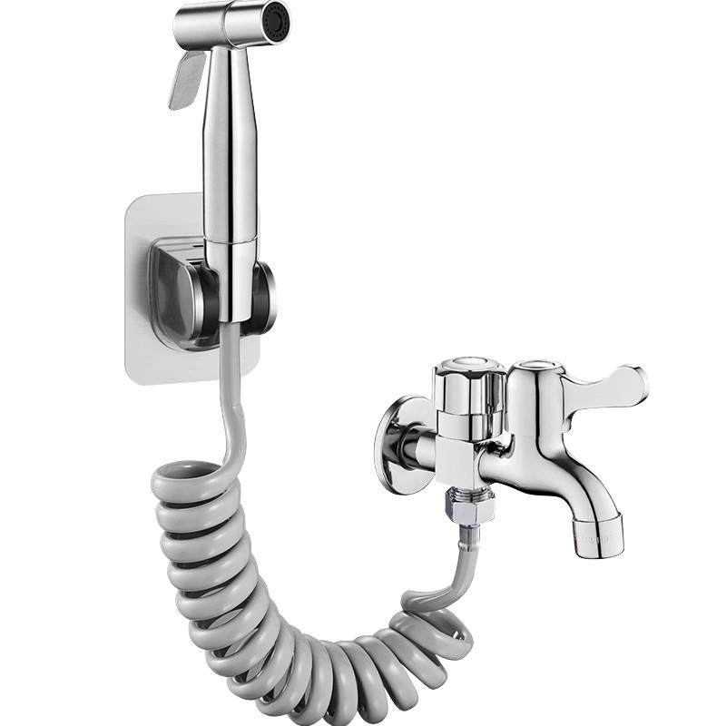 加长一进二出拖把池水龙头带喷枪