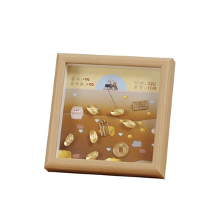 黄金矿工相框金豆子收纳挖金矿礼物摆台创意摆件玻璃diy装饰画框